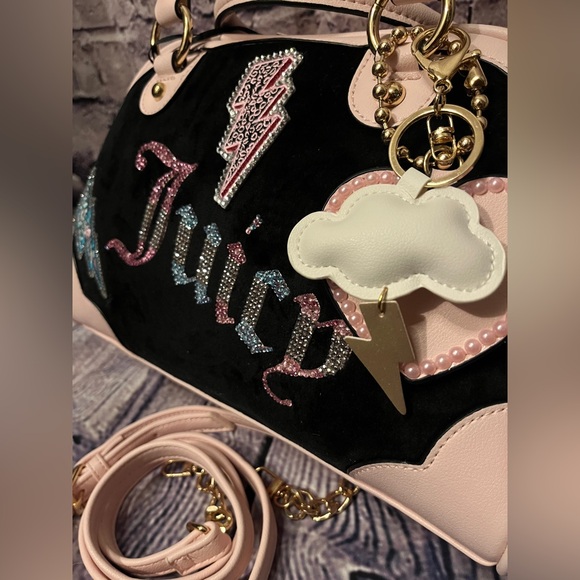 Juicy Couture Customized Bag Bling Rhinestone Y2K NEW Rare - Picture 7 of 9